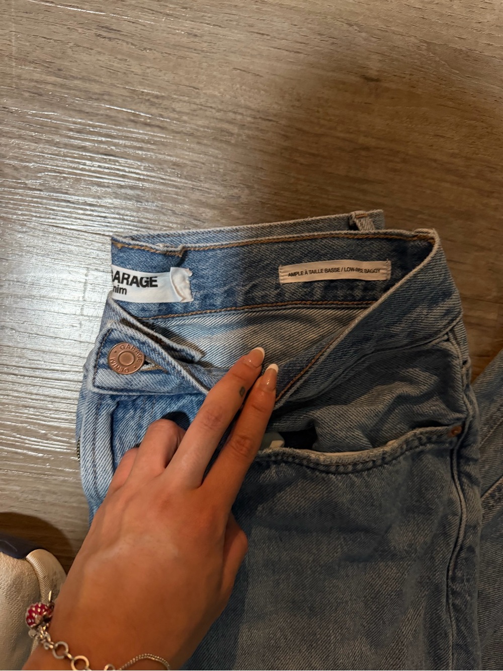 Garage Light Blue High Rise Women's Jeans - Relaxed Fit